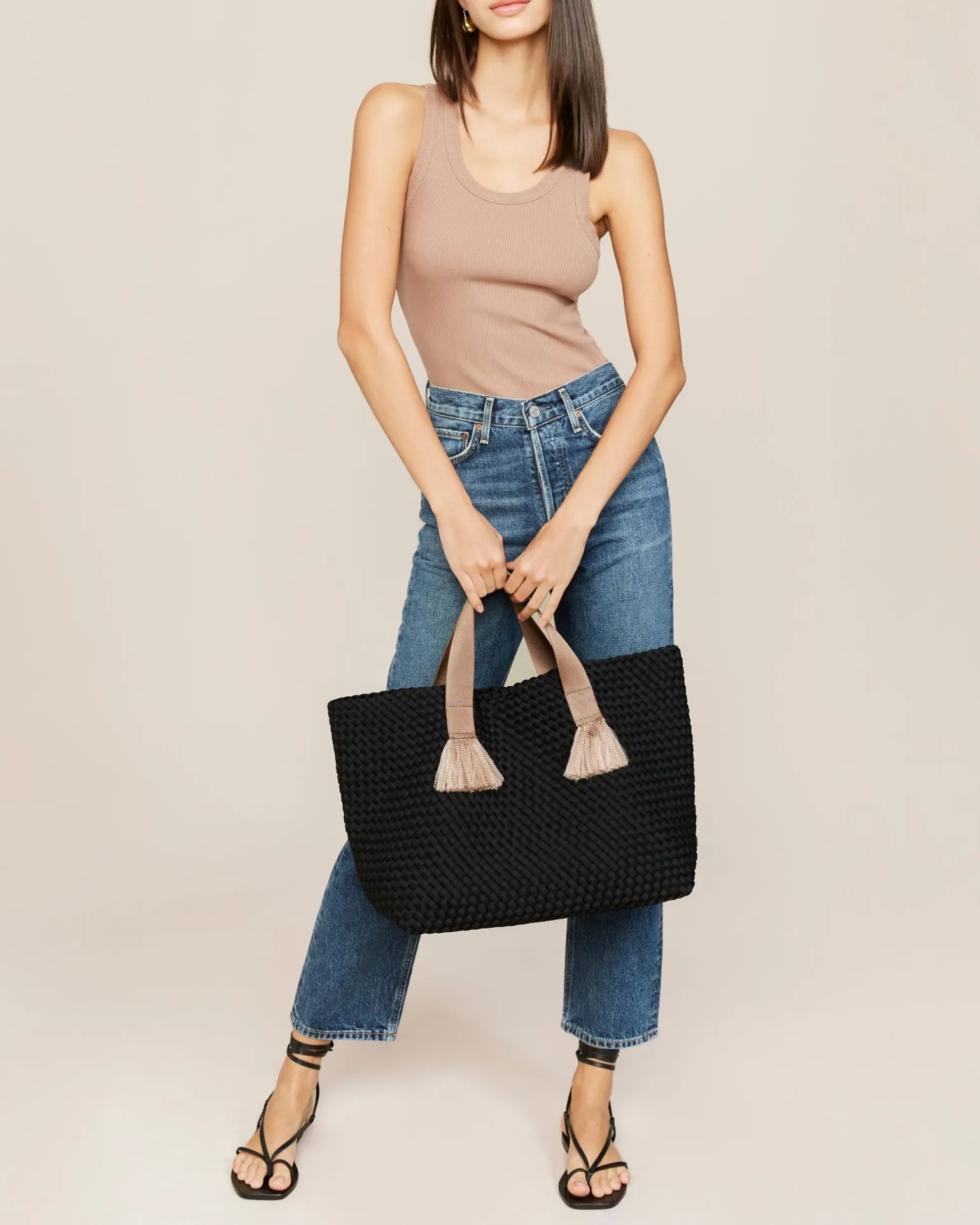 Shoulder Bags<NAGHEDI Tulum Large Tote Umbra