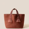 Shoulder Bags<NAGHEDI Tulum Medium Tote Adobe