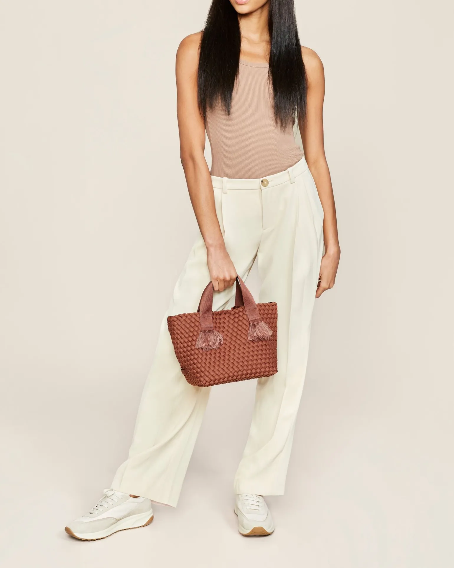 Totes<NAGHEDI Tulum Small Tote Adobe